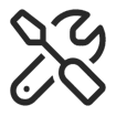 Wrench and screwdriver tools icon